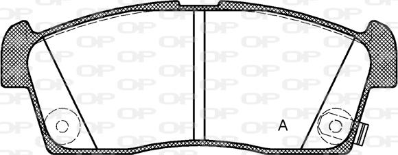 Open Parts BPA1199.02 - Kit de plaquettes de frein, frein à disque cwaw.fr