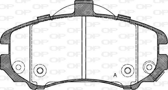 Open Parts BPA1194.02 - Kit de plaquettes de frein, frein à disque cwaw.fr