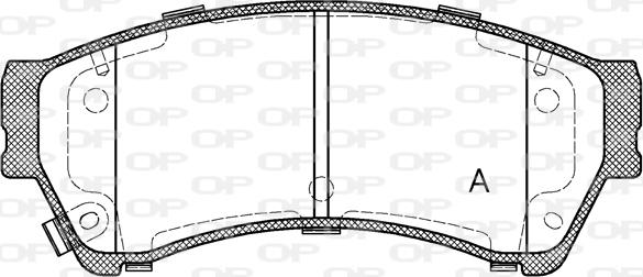 Open Parts BPA1196.02 - Kit de plaquettes de frein, frein à disque cwaw.fr