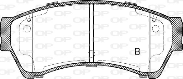 Open Parts BPA1196.02 - Kit de plaquettes de frein, frein à disque cwaw.fr