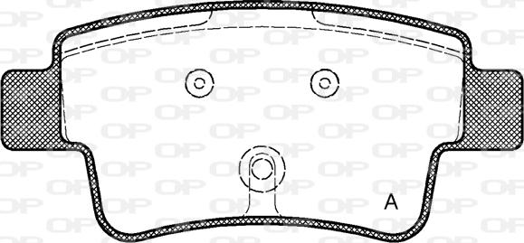 Open Parts BPA1198.00 - Kit de plaquettes de frein, frein à disque cwaw.fr