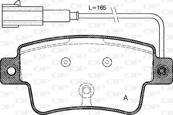 Open Parts BPA1198.02 - Kit de plaquettes de frein, frein à disque cwaw.fr