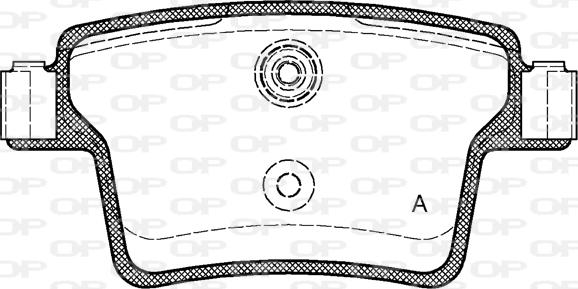 Open Parts BPA1149.10 - Kit de plaquettes de frein, frein à disque cwaw.fr