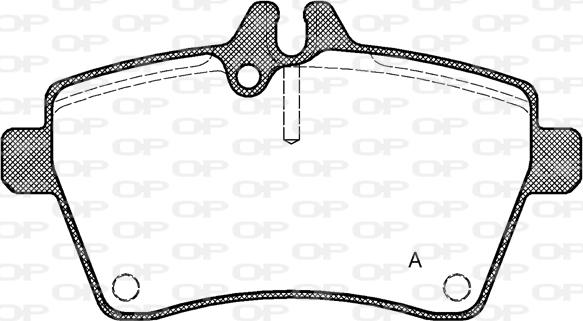 Open Parts BPA1144.00 - Kit de plaquettes de frein, frein à disque cwaw.fr