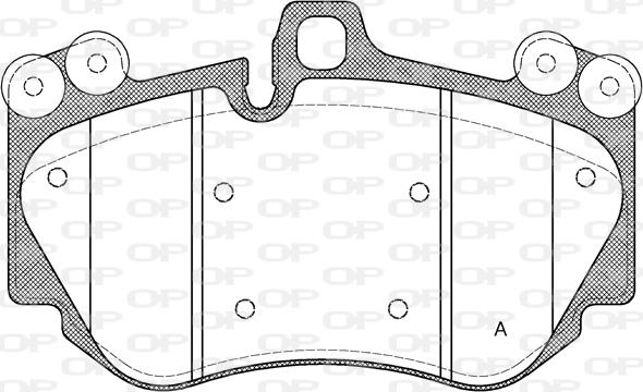 Open Parts BPA1140.00 - Kit de plaquettes de frein, frein à disque cwaw.fr