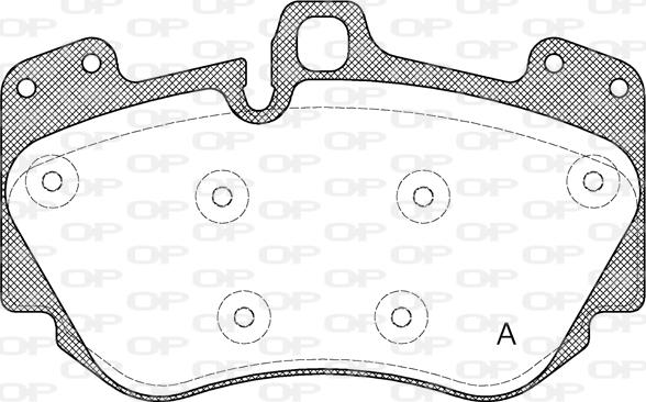 Open Parts BPA1140.10 - Kit de plaquettes de frein, frein à disque cwaw.fr