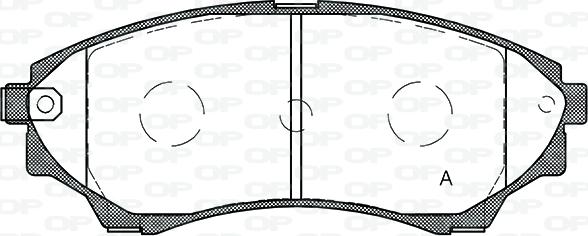 Open Parts BPA1151.00 - Kit de plaquettes de frein, frein à disque cwaw.fr