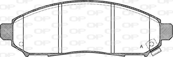 Open Parts BPA1162.12 - Kit de plaquettes de frein, frein à disque cwaw.fr