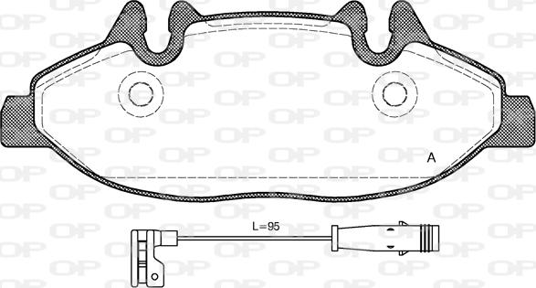 Open Parts BPA1109.02 - Kit de plaquettes de frein, frein à disque cwaw.fr