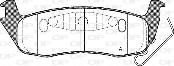 Open Parts BPA1106.10 - Kit de plaquettes de frein, frein à disque cwaw.fr