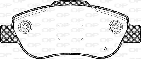 Open Parts BPA1100.00 - Kit de plaquettes de frein, frein à disque cwaw.fr