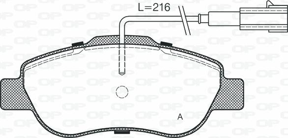 Open Parts BPA1100.02 - Kit de plaquettes de frein, frein à disque cwaw.fr