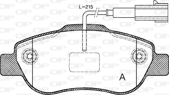 Open Parts BPA1100.11 - Kit de plaquettes de frein, frein à disque cwaw.fr