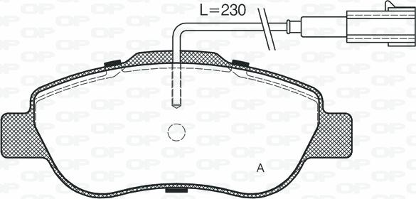 Open Parts BPA1100.12 - Kit de plaquettes de frein, frein à disque cwaw.fr