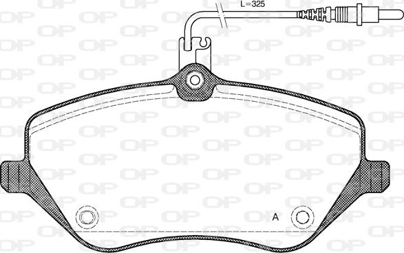 Open Parts BPA1101.04 - Kit de plaquettes de frein, frein à disque cwaw.fr