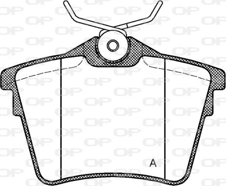 Open Parts BPA1103.00 - Kit de plaquettes de frein, frein à disque cwaw.fr