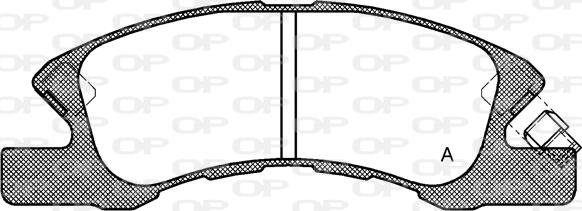 Open Parts BPA1111.02 - Kit de plaquettes de frein, frein à disque cwaw.fr