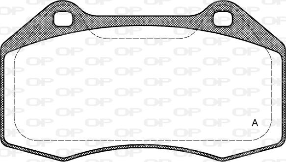 Open Parts BPA1113.00 - Kit de plaquettes de frein, frein à disque cwaw.fr