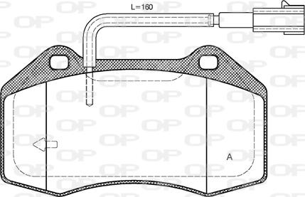 Open Parts BPA1113.22 - Kit de plaquettes de frein, frein à disque cwaw.fr