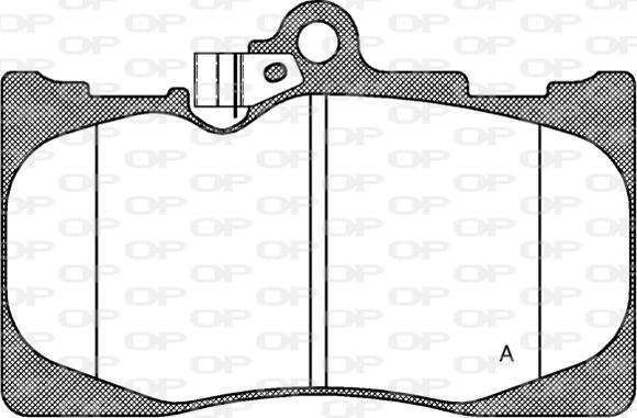 Open Parts BPA1180.02 - Kit de plaquettes de frein, frein à disque cwaw.fr