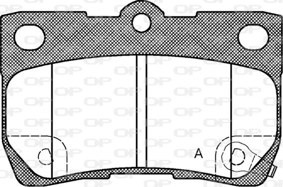 Open Parts BPA1181.02 - Kit de plaquettes de frein, frein à disque cwaw.fr