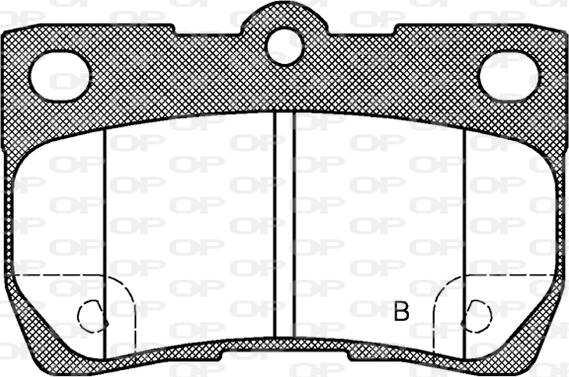 Open Parts BPA1181.02 - Kit de plaquettes de frein, frein à disque cwaw.fr