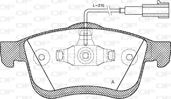 Open Parts BPA1183.01 - Kit de plaquettes de frein, frein à disque cwaw.fr