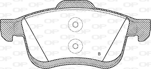 Open Parts BPA1183.01 - Kit de plaquettes de frein, frein à disque cwaw.fr