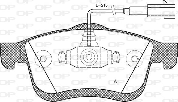 Open Parts BPA1183.22 - Kit de plaquettes de frein, frein à disque cwaw.fr