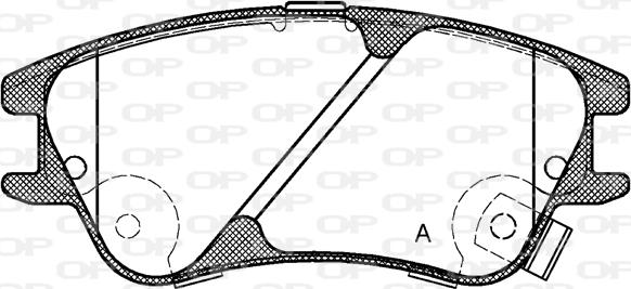 Open Parts BPA1139.02 - Kit de plaquettes de frein, frein à disque cwaw.fr