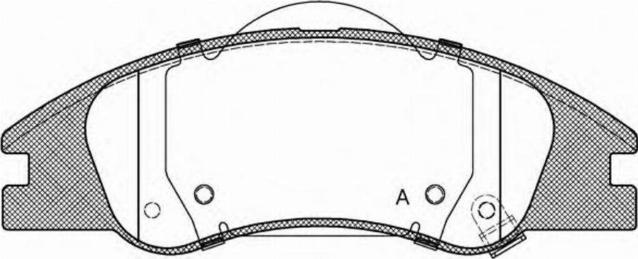 Open Parts BPA113402 - Kit de plaquettes de frein, frein à disque cwaw.fr