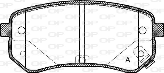 Open Parts BPA1135.02 - Kit de plaquettes de frein, frein à disque cwaw.fr