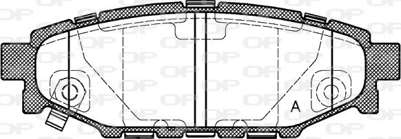 Open Parts BPA1136.01 - Kit de plaquettes de frein, frein à disque cwaw.fr