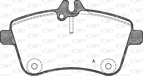 Open Parts BPA1130.00 - Kit de plaquettes de frein, frein à disque cwaw.fr