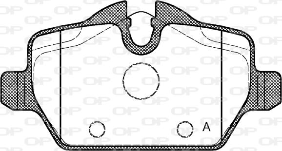 Open Parts BPA1132.00 - Kit de plaquettes de frein, frein à disque cwaw.fr