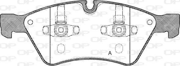 Open Parts BPA1179.00 - Kit de plaquettes de frein, frein à disque cwaw.fr