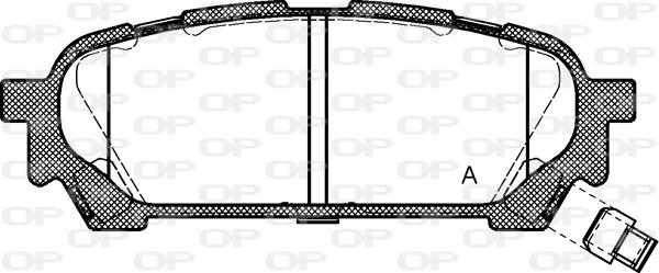 Open Parts BPA1176.01 - Kit de plaquettes de frein, frein à disque cwaw.fr