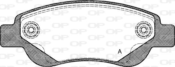 Open Parts BPA1177.00 - Kit de plaquettes de frein, frein à disque cwaw.fr