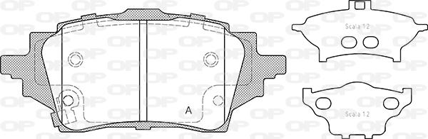 Open Parts BPA1859.02 - Kit de plaquettes de frein, frein à disque cwaw.fr