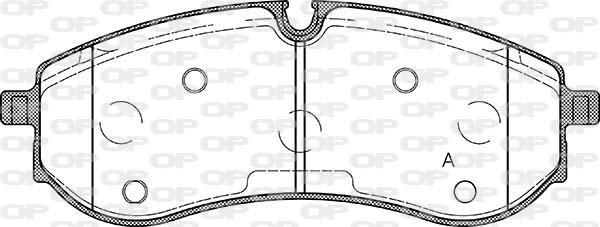 Open Parts BPA1856.00 - Kit de plaquettes de frein, frein à disque cwaw.fr