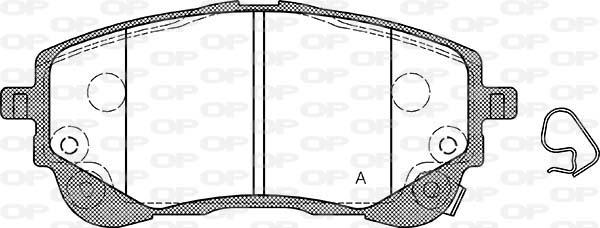 Open Parts BPA1858.02 - Kit de plaquettes de frein, frein à disque cwaw.fr