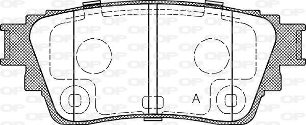 Open Parts BPA1861.00 - Kit de plaquettes de frein, frein à disque cwaw.fr