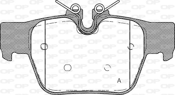 Open Parts BPA1868.00 - Kit de plaquettes de frein, frein à disque cwaw.fr