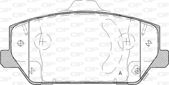 Open Parts BPA1809.02 - Kit de plaquettes de frein, frein à disque cwaw.fr