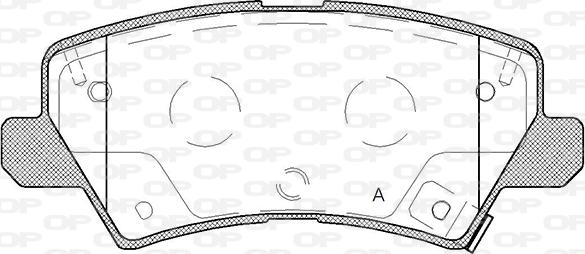 Open Parts BPA1804.02 - Kit de plaquettes de frein, frein à disque cwaw.fr