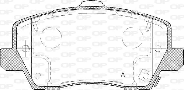 Open Parts BPA1803.02 - Kit de plaquettes de frein, frein à disque cwaw.fr