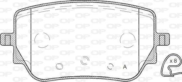 Open Parts BPA1829.00 - Kit de plaquettes de frein, frein à disque cwaw.fr