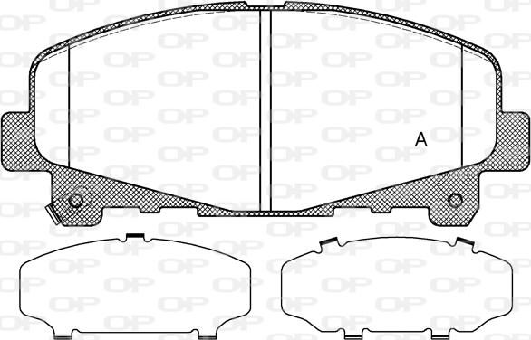 Open Parts BPA1390.02 - Kit de plaquettes de frein, frein à disque cwaw.fr