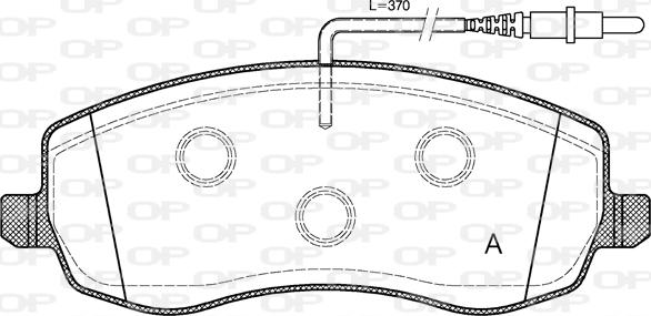 Open Parts BPA1393.02 - Kit de plaquettes de frein, frein à disque cwaw.fr