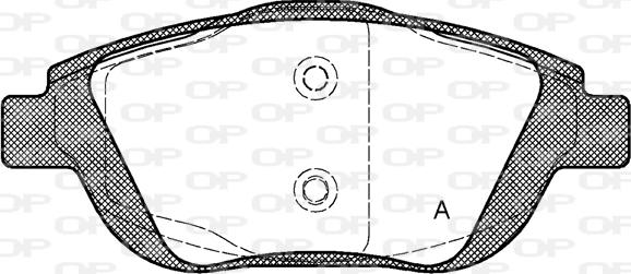 Open Parts BPA1392.00 - Kit de plaquettes de frein, frein à disque cwaw.fr